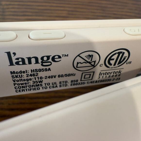 L’ange HS059A Pink Hair Straightener Flat Iron - Picture 10 of 10